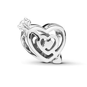 Pandora Path To Love Heart Arrow Charm RETIRED